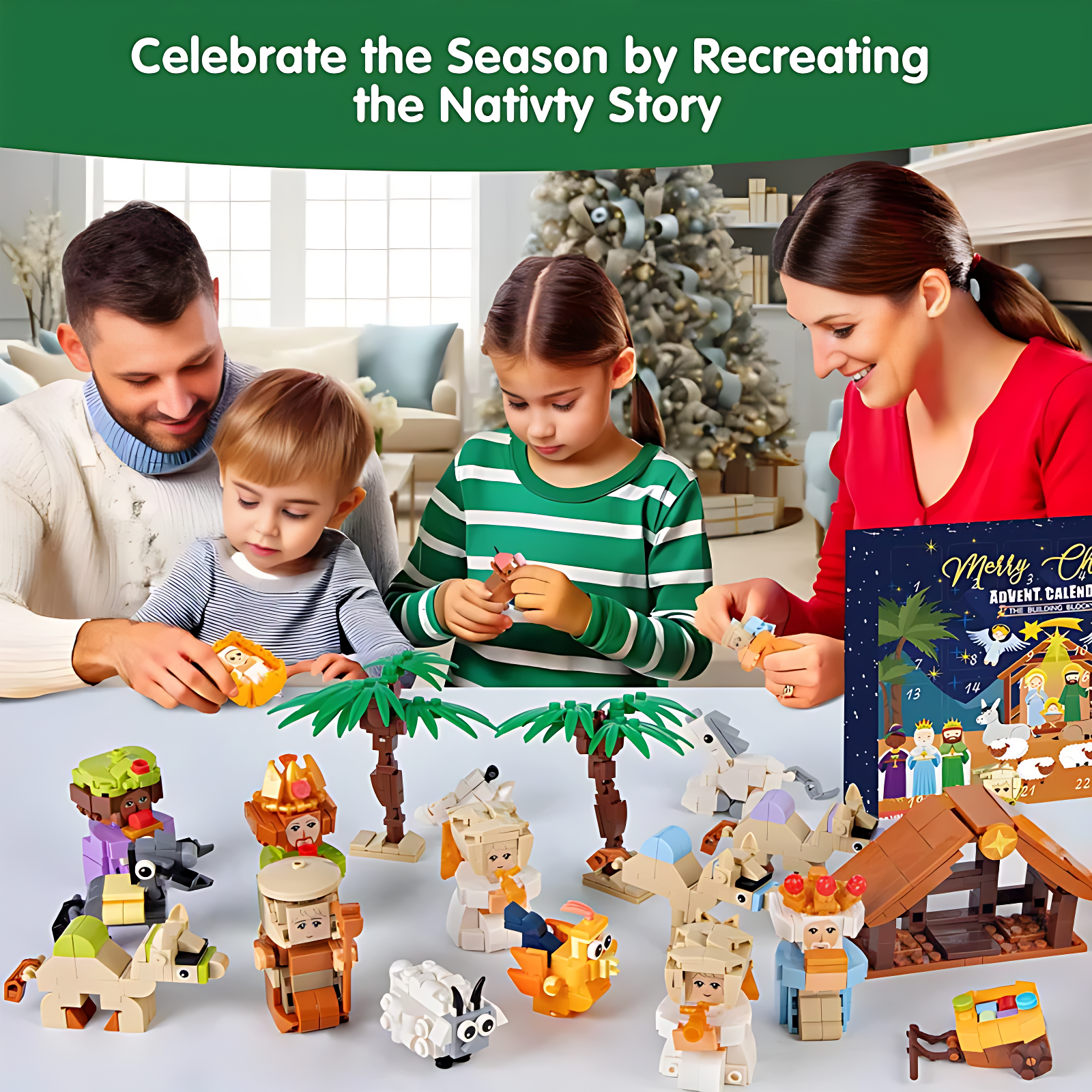 Jingle Joy™ Nativity Scene Advent Calendar