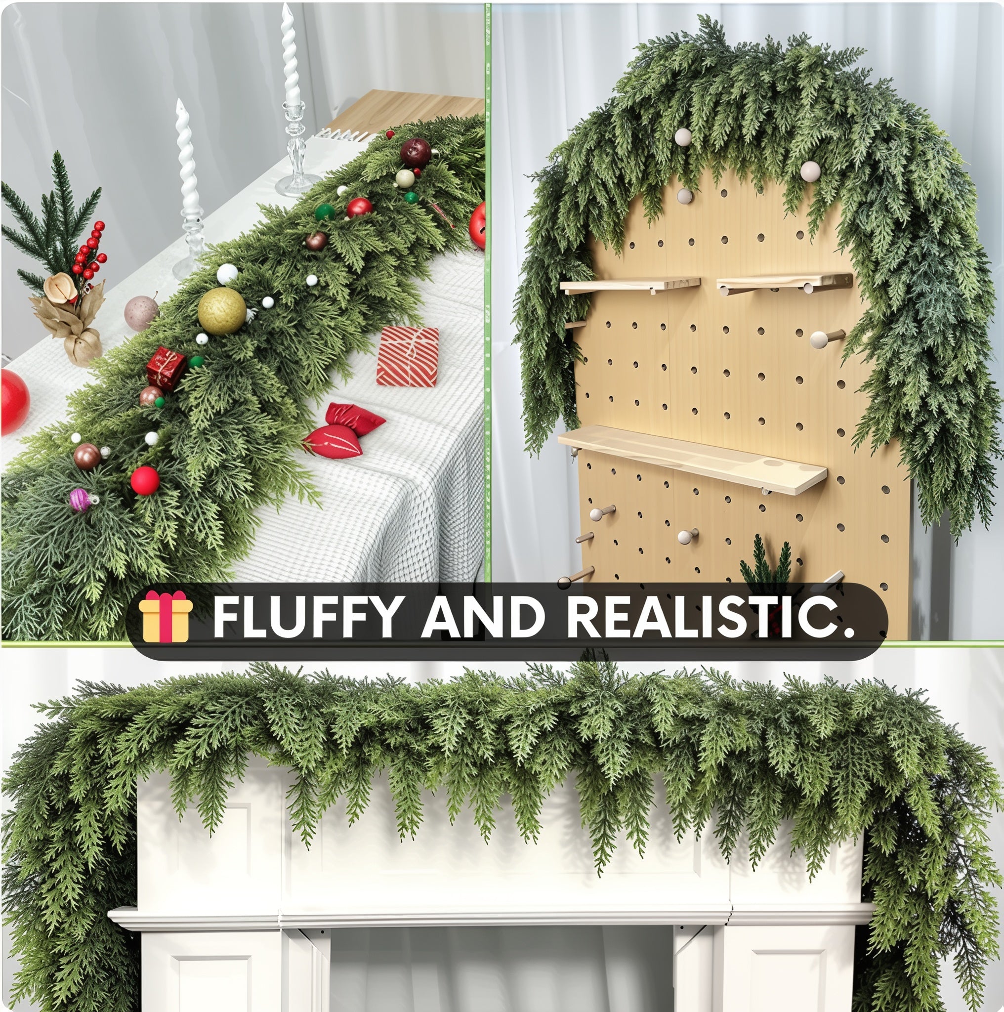 Jingle Joy™ 6 Ft Real Touch Cedar Garland
